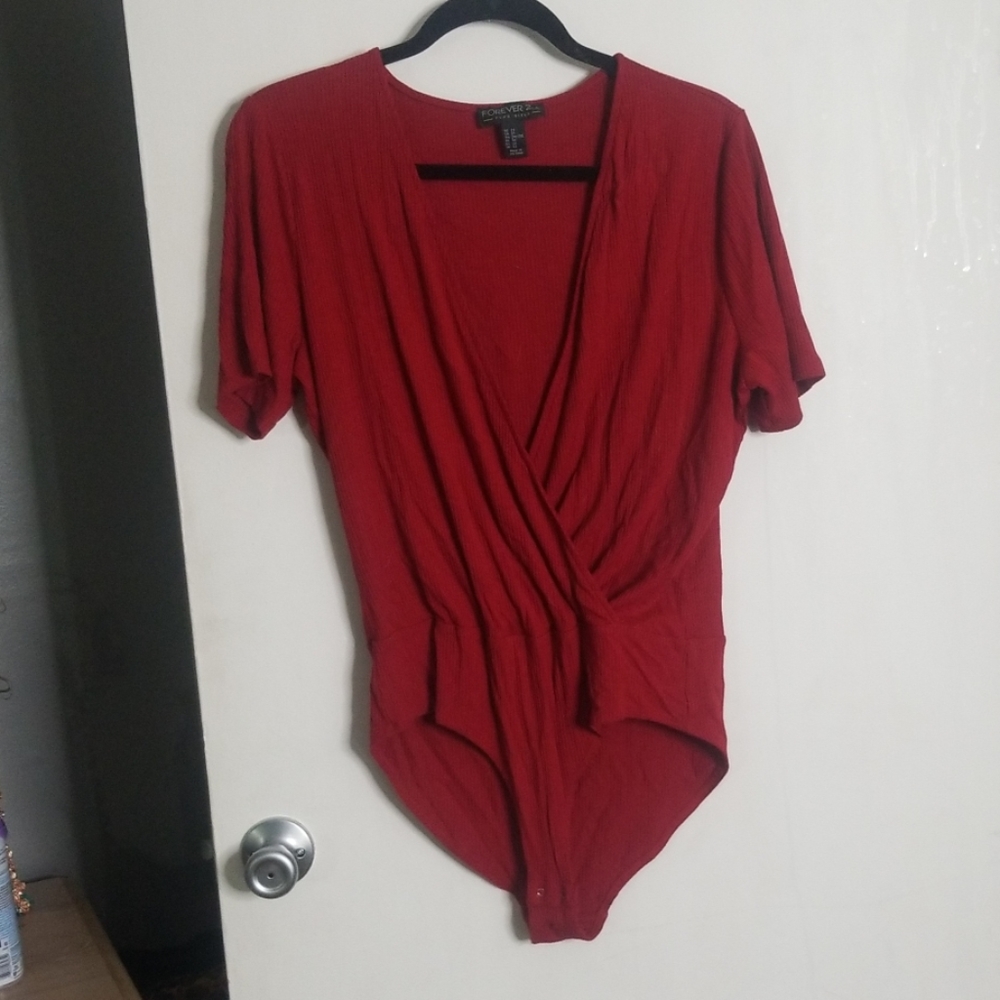 Forever 21 Red bodysuit 2x